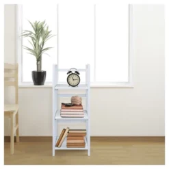 38" 3 Tier Folding Bookshelf - Flora Home 15 38" 3 Tier Folding Bookshelf - Flora Home -Officezen Shop GUEST 697053cc ae0c 4b1d a2cd f3cba1f56765