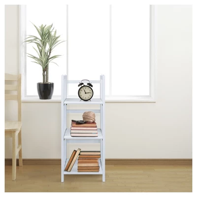38" 3 Tier Folding Bookshelf - Flora Home 5 38" 3 Tier Folding Bookshelf - Flora Home - Image 5