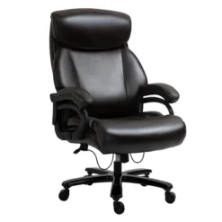 Vinsetto Big And Tall Executive Office Chair 396lbs With Wide Seat, Home High Back PU Leather Chair With Adjustable Height, Swivel Wheels 13 Vinsetto Big And Tall Executive Office Chair 396lbs With Wide Seat, Home High Back PU Leather Chair With Adjustable Height, Swivel Wheels -Officezen Shop GUEST 6ca99da8 5de0 494d 9754 438ee690a5f7