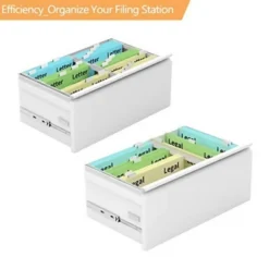 Aobabo 28.25 Inch Long Locking 2 Drawer Anti-Tilt Metal Office Storage Filing Cabinet With File Hanging Bar And 2 Keys, White -Officezen Shop GUEST 6ce9482c bcc3 44fd 9573 18927460ec3f