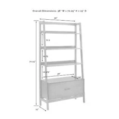 70" Landon Large Bookcase - Crosley -Officezen Shop GUEST 6e46e4df 9ab1 4920 ae4d 6c77d0aa8aa2