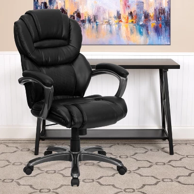 Emma And Oliver High Back Executive Swivel Ergonomic Office Chair With Accent Layered Seat/Back 1 Emma And Oliver High Back Executive Swivel Ergonomic Office Chair With Accent Layered Seat/Back