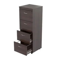 51.97" 4 Drawer Locking File Cabinet Espresso - Inval -Officezen Shop GUEST 73ee39ec fd9a 42a6 8a7f 455595a64190