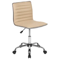Emma And Oliver Low Back Designer Armless Ribbed Swivel Task Office Chair -Officezen Shop GUEST 759c934d ed70 43b7 b454 ed58984d1c4a