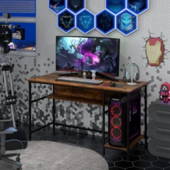 Costway 55'' Computer Desk W/ Charging Station Home Office PC Desk W/ 4 Power Outlets 12 Costway 55'' Computer Desk W/ Charging Station Home Office PC Desk W/ 4 Power Outlets -Officezen Shop GUEST 77613f4a 1303 4218 ad05 aa937ad455d8