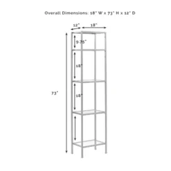73" Aimee Narrow Etagere Oil Rubbed Bronze - Crosley -Officezen Shop GUEST 77965460 293d 481a a57a b89e5fcd8921