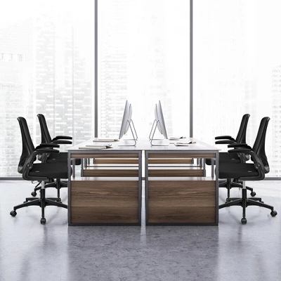 Costway Mesh Office Chair Swivel Computer Desk Chair W/Foldable Backrest & Flip-Up Arms 2 Costway Mesh Office Chair Swivel Computer Desk Chair W/Foldable Backrest & Flip-Up Arms - Image 2