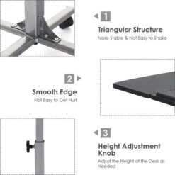 Costway Adjustable Angle & Height Rolling Laptop Notebook Desk Stand Over Sofa Bed Table 16 Costway Adjustable Angle & Height Rolling Laptop Notebook Desk Stand Over Sofa Bed Table -Officezen Shop GUEST 7eebcf08 729a 42bf 81b5 93d8cc2481bb