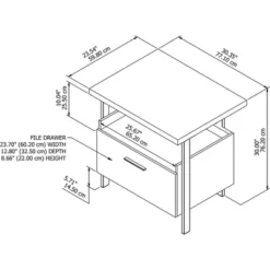 Architect 1 Drawer File Cabinet Modern Walnut - Bush Furniture 10 Architect 1 Drawer File Cabinet Modern Walnut - Bush Furniture -Officezen Shop GUEST 849475f7 7caf 4696 9522 7aee86fe38b4