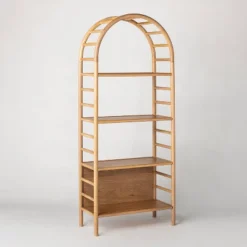 72" Holladay Curved Wooden Bookcase - Threshold™ Designed With Studio McGee 23 72" Holladay Curved Wooden Bookcase - Threshold™ Designed With Studio McGee -Officezen Shop GUEST 84aacca0 2437 4d03 8b04 6e3f30c27fb1