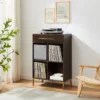 42.25" Juno Record Storage Cube Bookcase With Speaker Dark Brown/Black - Crosley