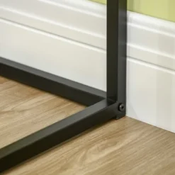 HOMCOM Corner Computer Desk With Steel Frame For Small Spaces, Writing Desk For Workstation, Black -Officezen Shop GUEST 89f0d1f7 3f6b 46fa 8774 8506f4a85ef5