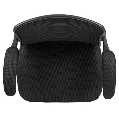 Flash Furniture Mid-Back Black Mesh Ergonomic Drafting Chair With Adjustable Foot Ring And Flip-Up Arms 8 Flash Furniture Mid-Back Black Mesh Ergonomic Drafting Chair With Adjustable Foot Ring And Flip-Up Arms - Image 8