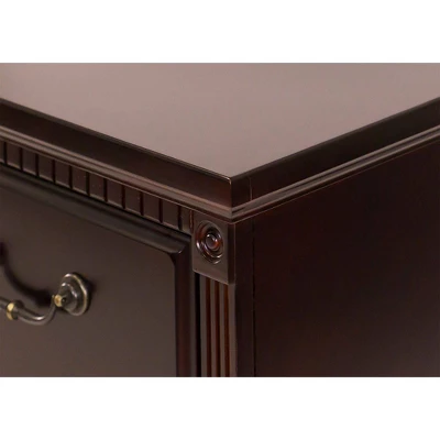 Huntington Club Two Drawer File Cabinet Cherry - Martin Furniture 2 Huntington Club Two Drawer File Cabinet Cherry - Martin Furniture - Image 2