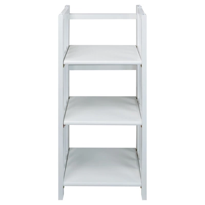 38" 3 Tier Folding Bookshelf - Flora Home 8 38" 3 Tier Folding Bookshelf - Flora Home - Image 8