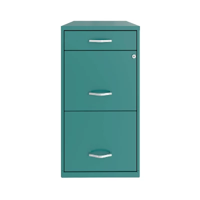 Space Solutions 18" Deep 3 Drawer Metal Organizer File Cabinet With Pencil Drawer 9 Space Solutions 18" Deep 3 Drawer Metal Organizer File Cabinet With Pencil Drawer - Image 9