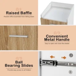 Costway File Cabinet With 2 Drawers Mobile Filing Cabinet W/Wheel For Letter Size -Officezen Shop GUEST 9004cbb7 2ac7 4853 8340 30ec50a4b4fc