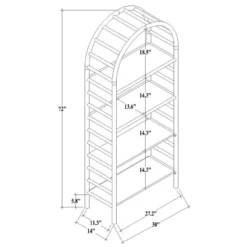 72" Holladay Curved Wooden Bookcase - Threshold™ Designed With Studio McGee 17 72" Holladay Curved Wooden Bookcase - Threshold™ Designed With Studio McGee -Officezen Shop GUEST 907a020b f8bd 48ff ad78 2332a2c16f0a