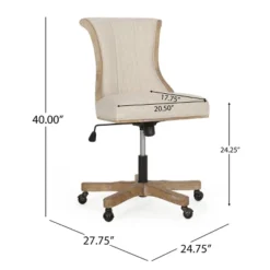 Coulee Contemporary Fabric Upholstered Roll Back Swivel Office Chair - Christopher Knight Home 23 Coulee Contemporary Fabric Upholstered Roll Back Swivel Office Chair - Christopher Knight Home -Officezen Shop GUEST 9138720c 6bad 4c13 8e6e 410b243dda99