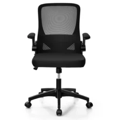 Costway Mesh Office Chair Swivel Computer Desk Chair W/Foldable Backrest & Flip-Up Arms 17 Costway Mesh Office Chair Swivel Computer Desk Chair W/Foldable Backrest & Flip-Up Arms -Officezen Shop GUEST 919406f7 e03b 44c4 8086 e37fae924fdb