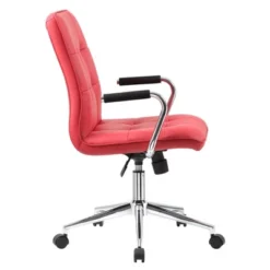 Modern Office Chair With Chrome Arms Red - Boss Office Products -Officezen Shop GUEST 91b7cf86 42d1 4921 9708 b995f3e70366