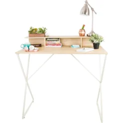 Joy Standing Desk 48” Stand-up Workstation With Cubbies – Wood Grain Finish – Stand Steady -Officezen Shop GUEST 96194b5b 699e 4096 972b ae96919bf946