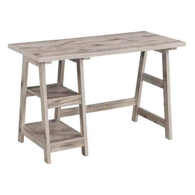 Designs2Go Trestle Desk With Shelves - Breighton Home 5 Designs2Go Trestle Desk With Shelves - Breighton Home - Image 5