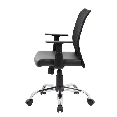 Fixed Arm Budget Mesh Task Chair Black - Boss Office Products 2 Fixed Arm Budget Mesh Task Chair Black - Boss Office Products - Image 2