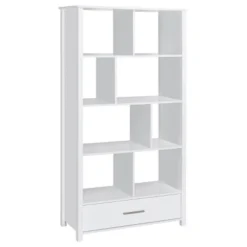 Dylan 8 Shelf Bookcase With Storage Drawer - Coaster 19 Dylan 8 Shelf Bookcase With Storage Drawer - Coaster -Officezen Shop GUEST 9c6ae65c 1052 4502 8172 6cd27d18dea6