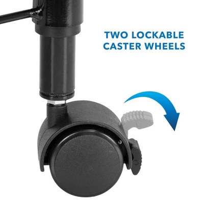 Mount-It! Mobile Rolling File Folder Cart With Wheels | Single Tier With Storage Rack And Locking Casters | Fits Letter And Legal Size Filing Folders 3 Mount-It! Mobile Rolling File Folder Cart With Wheels | Single Tier With Storage Rack And Locking Casters | Fits Letter And Legal Size Filing Folders - Image 3