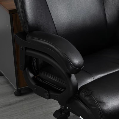 Vinsetto Big And Tall Executive Office Chair 396lbs With Wide Seat, Home High Back PU Leather Chair With Adjustable Height, Swivel Wheels 5 Vinsetto Big And Tall Executive Office Chair 396lbs With Wide Seat, Home High Back PU Leather Chair With Adjustable Height, Swivel Wheels - Image 5