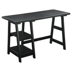 Designs2Go Trestle Desk With Shelves - Breighton Home 22 Designs2Go Trestle Desk With Shelves - Breighton Home -Officezen Shop GUEST aa86743b 8e79 40c2 a6bb 7fbdc03f49ae