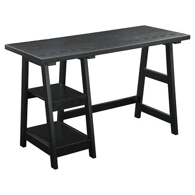 Designs2Go Trestle Desk With Shelves - Breighton Home 6 Designs2Go Trestle Desk With Shelves - Breighton Home - Image 6