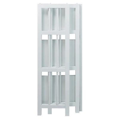 38" 3 Tier Folding Bookshelf - Flora Home 4 38" 3 Tier Folding Bookshelf - Flora Home - Image 4