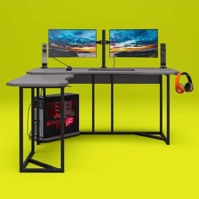 Quest Gaming L Desk With CPU Stand - Ntense 2 Quest Gaming L Desk With CPU Stand - Ntense - Image 2