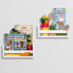 RiverRidge Home Kids’ Book Nook Bench With Cubbies And 2 Bonus 10'' Floating Wall Bookshelves White - RiverRidge 18 RiverRidge Home Kids’ Book Nook Bench With Cubbies And 2 Bonus 10'' Floating Wall Bookshelves White - RiverRidge -Officezen Shop GUEST adee4863 3a76 44ff 9c2f 65d41d614452