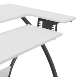 Comet Plus Sewing/Office Table With Fold Down Top, Height Adjustable Platform And Bottom Storage Shelf Black/White - Sew Ready -Officezen Shop GUEST b08eb56b b5aa 42c0 b7b2 8429371fb987