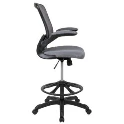 Flash Furniture Mid-Back Mesh Ergonomic Drafting Chair With Adjustable Foot Ring And Flip-Up Arms -Officezen Shop GUEST b312336c 5fe9 45a6 a9ef 23dcd92e8621