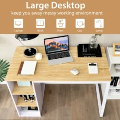 Tangkula Home Office Computer Desk Laptop Table Writing Workstation W/ 5 Cubbies 15 Tangkula Home Office Computer Desk Laptop Table Writing Workstation W/ 5 Cubbies -Officezen Shop GUEST b3e8ed6f 009e 4e48 80fc 1a97170aeea3