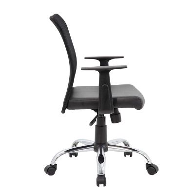 Fixed Arm Budget Mesh Task Chair Black - Boss Office Products 5 Fixed Arm Budget Mesh Task Chair Black - Boss Office Products - Image 5