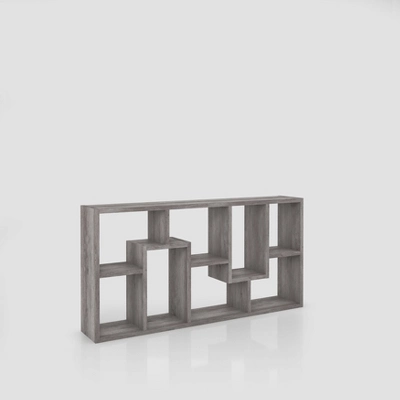 70.98" Crusiton Versatile Bookcase Vintage Gray Oak - MiBasics 11 70.98" Crusiton Versatile Bookcase Vintage Gray Oak - MiBasics - Image 11