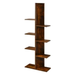 Tangkula Modern Multi-Layer Bookshelf Floor Standing Bookcase W/Anti-fall Device Storage Rack For Home Office Rustic 21 Tangkula Modern Multi-Layer Bookshelf Floor Standing Bookcase W/Anti-fall Device Storage Rack For Home Office Rustic -Officezen Shop GUEST bfa90a24 0c68 4f4c 8fc8 34eb16802931