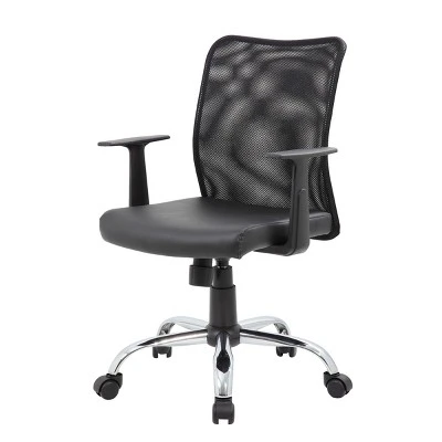 Fixed Arm Budget Mesh Task Chair Black - Boss Office Products 3 Fixed Arm Budget Mesh Task Chair Black - Boss Office Products - Image 3