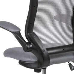 Flash Furniture Mid-Back Mesh Ergonomic Drafting Chair With Adjustable Foot Ring And Flip-Up Arms -Officezen Shop GUEST c33d8487 f22e 42d2 95d7 9b68b807409e