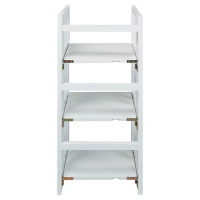 38" 3 Tier Folding Bookshelf - Flora Home 3 38" 3 Tier Folding Bookshelf - Flora Home - Image 3