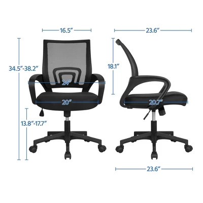 Yaheetech Adjustable Ergonomic Computer Chair Office Chair 2 Yaheetech Adjustable Ergonomic Computer Chair Office Chair - Image 2