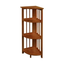 4 Shelf Corner Folding Bookcase - Flora Home -Officezen Shop GUEST c6b95bc5 6557 4b10 b93c a991b0afee6a