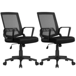 Yaheetech Adjustable Mid-Back Office Chair Computer Chair With Wheels 20 Yaheetech Adjustable Mid-Back Office Chair Computer Chair With Wheels -Officezen Shop GUEST cda7bd30 0ed6 4247 840c 5ef789a829b9
