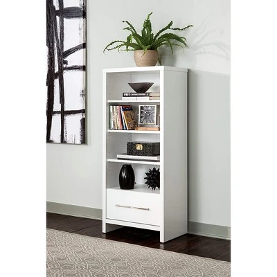 ClosetMaid 165100 Decorative Storage Tower Bookcase With Drawer, White (2 Pack) 2 ClosetMaid 165100 Decorative Storage Tower Bookcase With Drawer, White (2 Pack) - Image 2