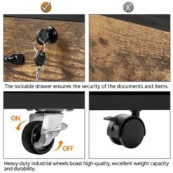 Yaheetech Vintage File Cabinet With 3 Drawers For Home And Office 15 Yaheetech Vintage File Cabinet With 3 Drawers For Home And Office -Officezen Shop GUEST ceba5a7c 0d66 40a2 b438 ab8d14bcde34